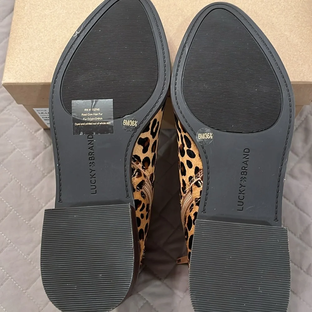 Lucky Brand Lenree2 Calf Hair Bootie / Size 6/ NIB